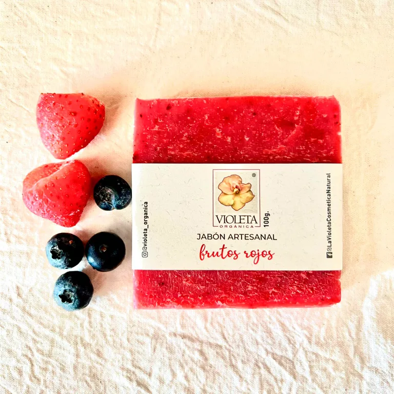 Jabón Artesanal Frutos Rojos